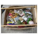 Box of craft supplies