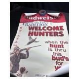 Budweiser hunting poster