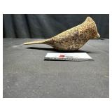 Hand carved wooden bird