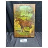 Wooden Clydesdale and Colt
