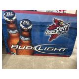 Metal Iowa State Bud light sign