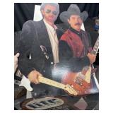 Cardboard lite beer Brooks & Dunn display