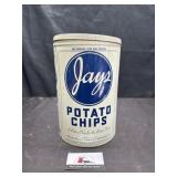 Tin Jays Potato chip can