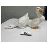 Ceramic vintage geese decor