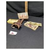 Antique 3-D wooden stereoscope