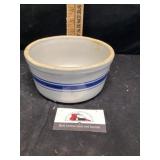 Stoneware blue band bowl
