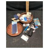 Wicker sewing basket