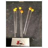 Seashell straws glass