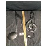 Metal music notes