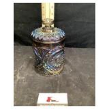 Carnival glass jar