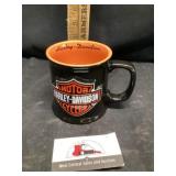 Harley Davidson motorcycles, coffee cup