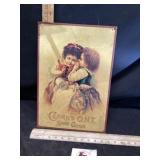 Metal spool cotton sign