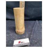 Vintage hand carved bamboo vase