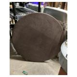 Round table approximately 41 1/2 inches across