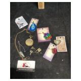 Pocket watch costume jewelry