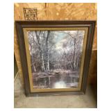 Signed print by Lorenz approximately 31 x 36