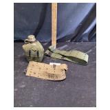 Military belt and canteen
