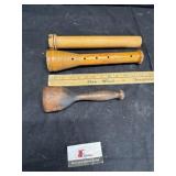 Vintage wooden textile mill, bobbin or spool