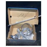 Showerhead and two towel bars