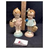 Pair of Hummel inspired figurines