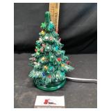 Lighted ceramic Christmas tree