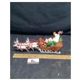 Santa sleigh plastic