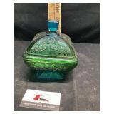 Green candy dish