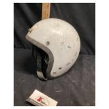Vintage motorcycle helmet