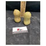 Peanut salt and pepper shakers plastic