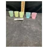 Plastic Tupperware cups