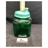 Anchor Hawking Square, Forest green glass jar