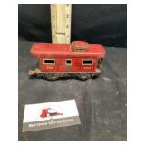 Pressed metal train caboose