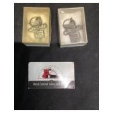 Decal advertising keychains