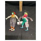 Porcelain clowns