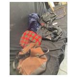 Suede bag and miscellaneous