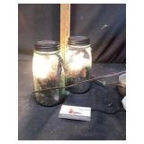 Lighted canning jars