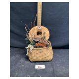 Wicker basket decor