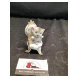 Vintage sugared kitten figurine