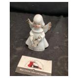 Vintage porcelain angel gold trim