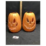 Plastic jack lanterns, approximately 13 inches