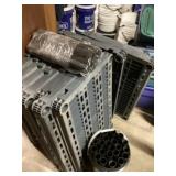 Plastic shelving needs assembled approximately 2