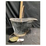 Galvanized coal bucket