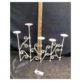 Metal candle holder
