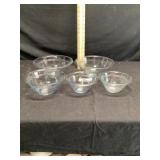 Fire king nesting bowls
