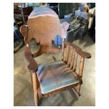 Wooden rocking chair
