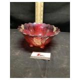 Carnival glass bowl