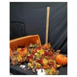 Tote of autumn decor