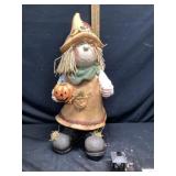 Scarecrow decor, approximately 28 inches tall