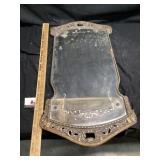 Etched mirror approximately 17 x 32 tall