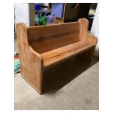 Pine Church pew approximately 60 inches long